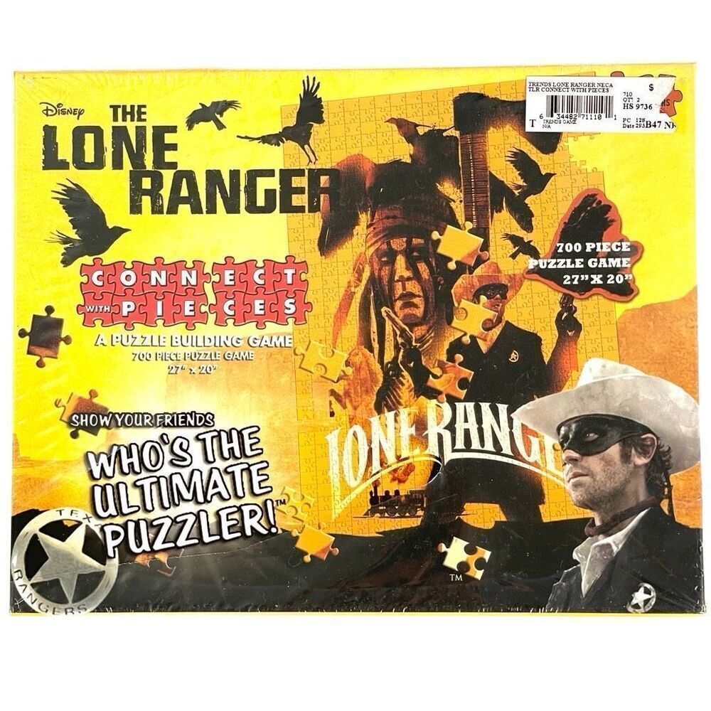 Disney THE LONE RANGER‎ Puzzle 700-Piece Building Game 27x20 NECA New/Sealed